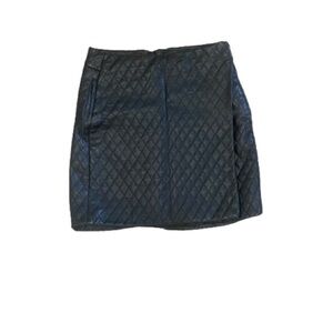 Joe Fresh Quilted Black Mini Skirt